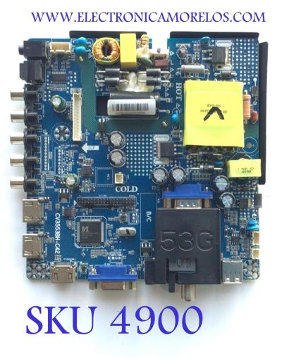 MAIN FUENTE COMBO ORIGINAL PARA TV SCEPTRE / NUMERO DE PARTE 7.T3553BHC4210.3A2 / CV3553BH-C42 / 85H101B180 / 20171229162213 / T201803290A / 8142123352079 / PANEL CN320CN7250 / DISPLAY HV320WHB-N85 REV.1.0 / MODELO E32